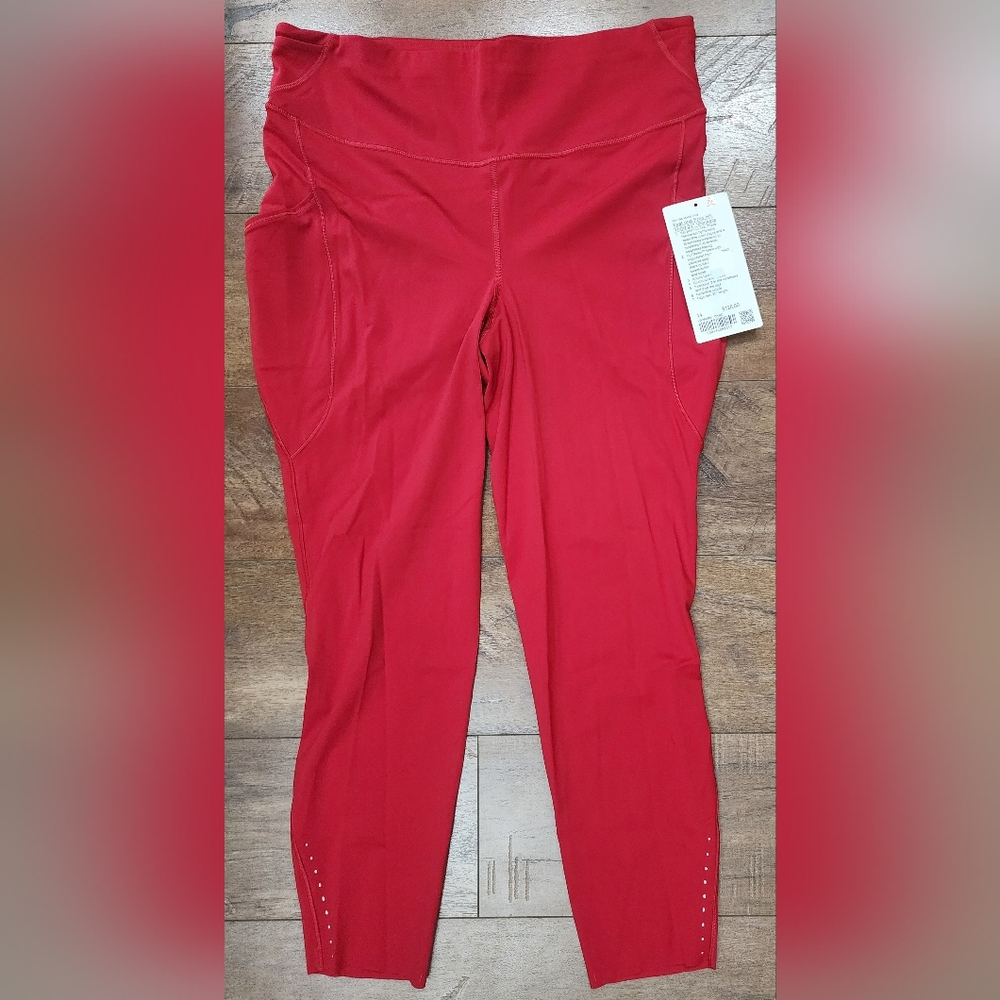 NWT Lululemon Fast and Free HR Tight 25" *Pockets, Size 14